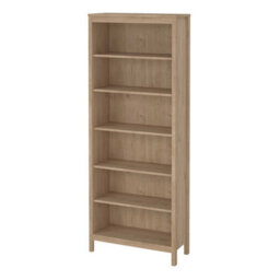 Wyld Haus Wildberry 5-Shelf Tall Bookcase In Jackson Hickory Oak (Natural) - thumbnail 4