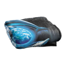 Royce Mcclure Silky Dolphin Planet Supersoft Blanket Multicoloured (152Cm X 127Cm) - thumbnail 3