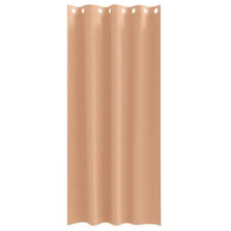 Walplus Curtains With Curtains 2 Pcs Light Brown 260X140Cm Polyester - thumbnail 4