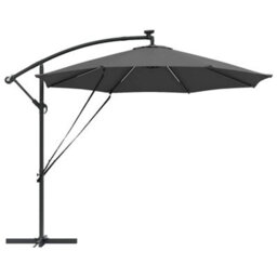 Berkfield Cantilever Banana Parasol Anthracite 294 X 294 X 248 Cm - thumbnail 6