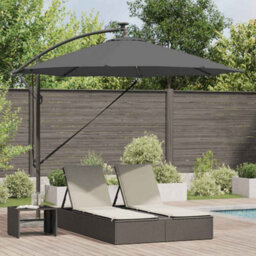 Berkfield Cantilever Banana Parasol Anthracite 294 X 294 X 248 Cm - thumbnail 1