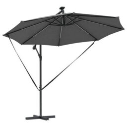 Berkfield Cantilever Banana Parasol Anthracite 294 X 294 X 248 Cm - thumbnail 4