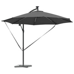 Berkfield Cantilever Banana Parasol Anthracite 294 X 294 X 248 Cm - thumbnail 3