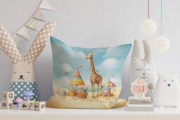 Warren Reed Designer Multi Coloured Splashart Dog Cushions 45Cm X 45Cm - thumbnail 2