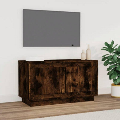 Walplus Tv Cabinet Smoked Oak 80X35X45 Cm Engineered Wood - image 1