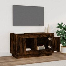 Walplus Tv Cabinet Smoked Oak 80X35X45 Cm Engineered Wood - thumbnail 3