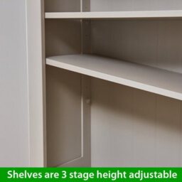 The Furniture Market Cotswold Grey Painted Tall Large Bookcase With Drawer - thumbnail 7