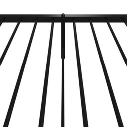 Berkfield Metal Bed Frame With Headboard And Footboard Black 90X200 Cm - thumbnail 8