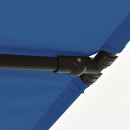 Walplus Garden Parasol With Aluminium Pole 2X1.5 M Azure Blue - thumbnail 9