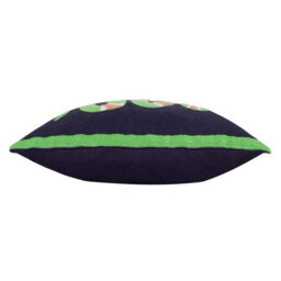 furn. Furn Coral Snake Embroidered 100% Cotton Polyester Filled Cushion, Lime, 30 X 50Cm - thumbnail 3