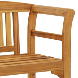Walplus Garden Bench 114 Cm Solid Acacia Wood - thumbnail 5