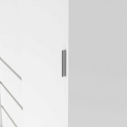 Wyld Haus Budapest White Wooden Wardrobe 2 Doors 3 Drawers - thumbnail 7