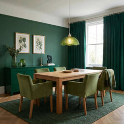 Happy Homewares Tortoise Designed Emerald Green Glass Textured Ceiling Light Shade - thumbnail 6