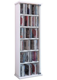 Vcm Wood Cd Dvd Stand Shelf Vetro Glass Door