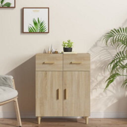 Berkfield Classic Sideboard Sonoma Oak 69.5X34X90 Cm Engineered Wood - thumbnail 2