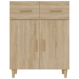 Berkfield Classic Sideboard Sonoma Oak 69.5X34X90 Cm Engineered Wood - thumbnail 3