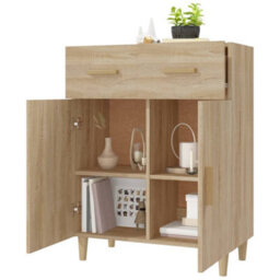 Berkfield Classic Sideboard Sonoma Oak 69.5X34X90 Cm Engineered Wood - thumbnail 7