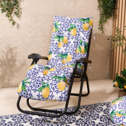 OHS Lemon Cushion Outdoor 2 X Garden Gravity Chair Bench Seat Pad - thumbnail 2