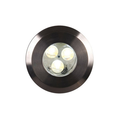 Stainless Steel Outdoor Led Spot Lights - Ip65 Rated 3 Bulb Fixture For Exterior Use