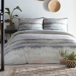 Appletree Landscape 100% Cotton Floral Light Blue Duvet Cover Set