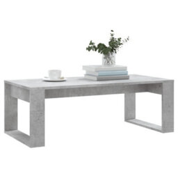 Berkfield Modern Coffee Table Concrete Grey 102X50X35 Cm Engineered Wood - thumbnail 3