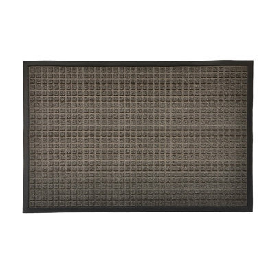 GoodHome Boykins Grey Geometric Barrier Mat, 60Cm X 90Cm - image 1