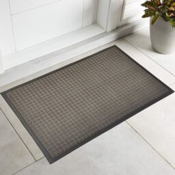 GoodHome Boykins Grey Geometric Barrier Mat, 60Cm X 90Cm - thumbnail 2