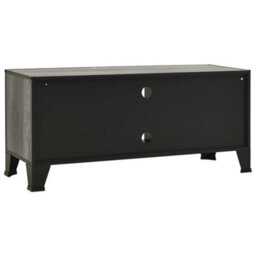 Berkfield Tv Cabinet Grey 105X36X47 Cm Metal And Mdf - thumbnail 5