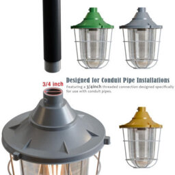 Industrial Ceiling Light Shade Metal 16.5 X 26Cm Green Fisherman Style Indoor Hanging Modern Pendant Lamp Shade - thumbnail 4