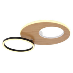 Luminosa Lighting Luminosa Forsi Integrated Led Semi Flush Ceiling Light White Matt 2X Led Dimmable 3000-6500K Remote Control - thumbnail 5