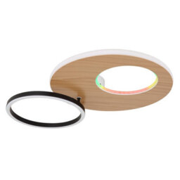 Luminosa Lighting Luminosa Forsi Integrated Led Semi Flush Ceiling Light White Matt 2X Led Dimmable 3000-6500K Remote Control - thumbnail 9