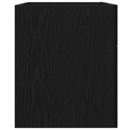 Berkfield Black Oak Bathroom Sink Cabinet - 80X38.5X46 Cm, Made From Engineered Wood - thumbnail 8