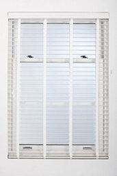 Furnished Venetian Blinds - White Faux Wood Trimmable 50mm Slats For Windows And Doors  (W)55Cm (L)150Cm - thumbnail 7