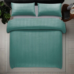 Pamposh Premium Reversible Single Duvet Cover Set Pack Of 4 Soft Microfiber Bedding With Zipper Closure, Corner Ties & Matching Pillowcase - thumbnail 2