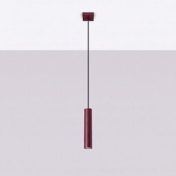 Sollux Lighting Lagos Steel Burgundy 1 Lights Modern Pendant Lamps - thumbnail 2