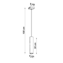 Sollux Lighting Lagos Steel Burgundy 1 Lights Modern Pendant Lamps - thumbnail 9