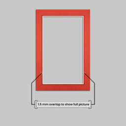 Ak Frames 6X4 Poppy Red Picture Mounts To Fit 5X3 Aperture Size - Mount Board Only (No Frame Included) - thumbnail 4