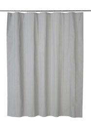 GoodHome Drina Anthracite Plain Shower Curtain (H)200Cm (W)180Cm - thumbnail 1