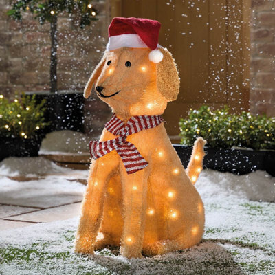 Gainsborough Lucky The Light-Up Labrador - Festive Outdoor Dog With 50 Warm White Leds - 6Hr On/18Hr Off Timer