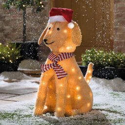 Gainsborough Lucky The Light-Up Labrador - Festive Outdoor Dog With 50 Warm White Leds - 6Hr On/18Hr Off Timer - thumbnail 1