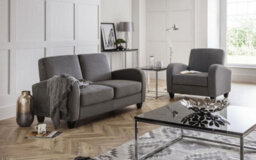 iLikeStores 2 Seater Sofa - Dusk Grey Chenille - thumbnail 3
