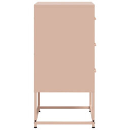 Berkfield Bedside Cabinets 2 Pcs Pink 36X39X78 Cm Steel - thumbnail 7