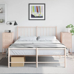 Berkfield Bedside Cabinets 2 Pcs Pink 36X39X78 Cm Steel - thumbnail 1