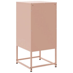 Berkfield Bedside Cabinets 2 Pcs Pink 36X39X78 Cm Steel - thumbnail 8