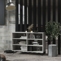 Berkfield Industrial Sideboard Concrete Grey 103.5X35X70 Cm Engineered Wood - thumbnail 2