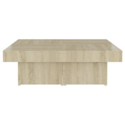 Berkfield Coffee Table Sonoma Oak 90X90X28 Cm Engineered Wood - thumbnail 6