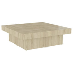 Berkfield Coffee Table Sonoma Oak 90X90X28 Cm Engineered Wood - thumbnail 2