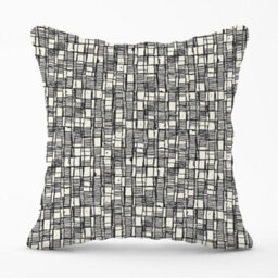 Warren Reed Designer Irregular Sketched Block Textured Outdoor Cushion 45Cm X 45Cm - thumbnail 1