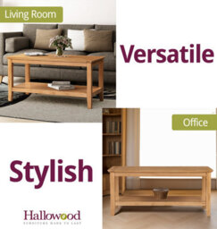 Hallowood Furniture Hereford Oak Coffee Table - thumbnail 6