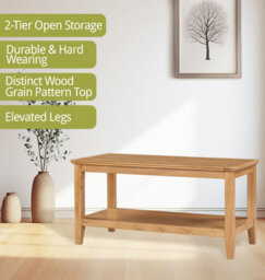 Hallowood Furniture Hereford Oak Coffee Table - thumbnail 5